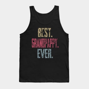 Vintage Best Grandpappy Ever Retro Funny Quotes Happy Fathers Day Tank Top